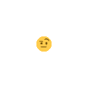eyebrow raised emoji looking around