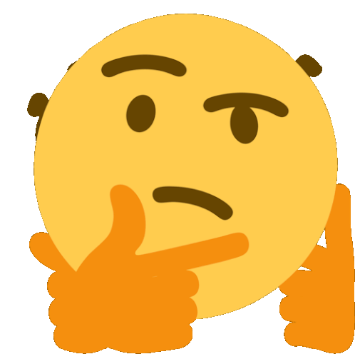 3d spinning thinking emoji with 4 sides